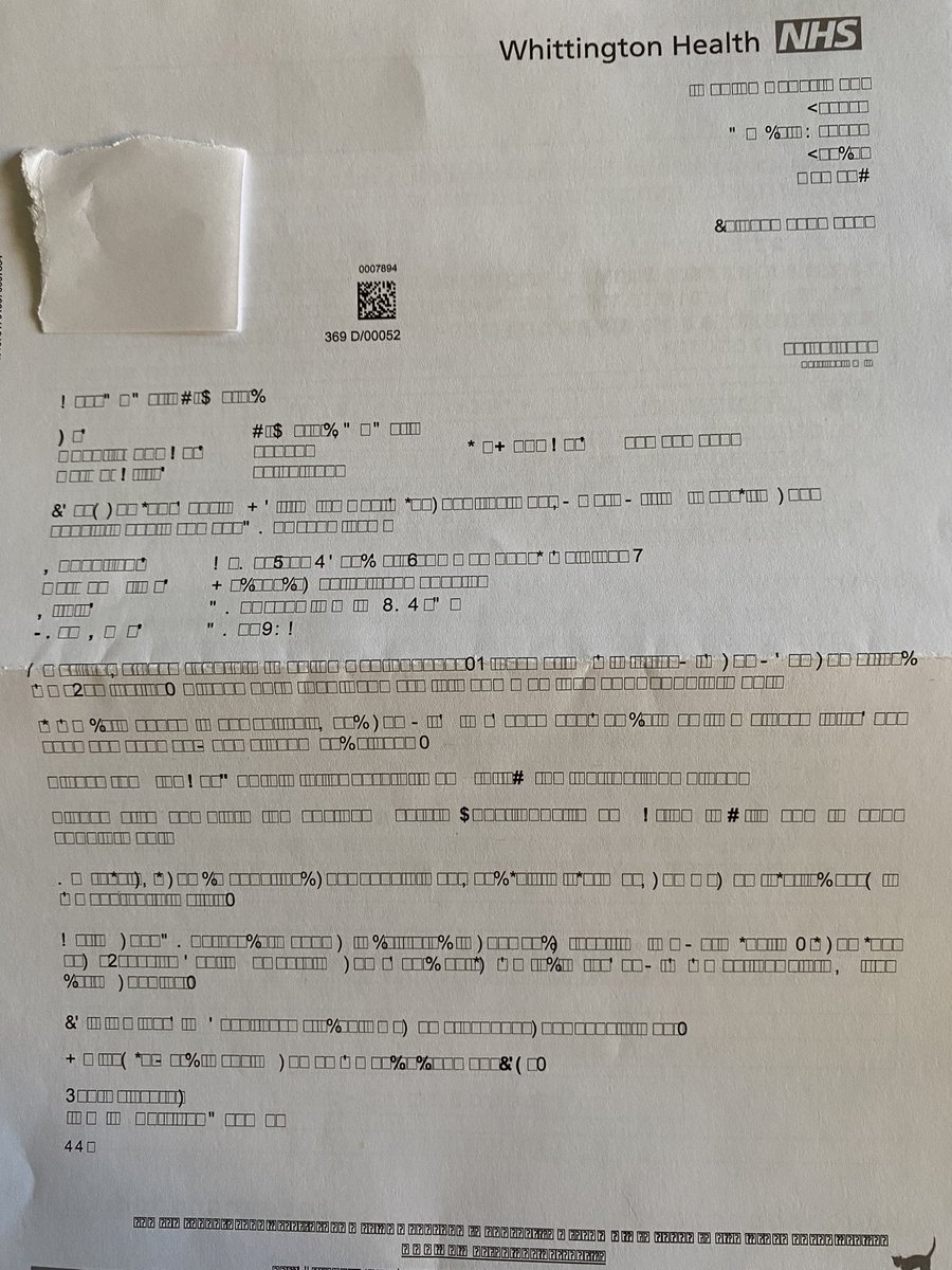 Good job I’ve got the app.  This is the letter I received this morning for my imaging appointment #SavetheNHS
