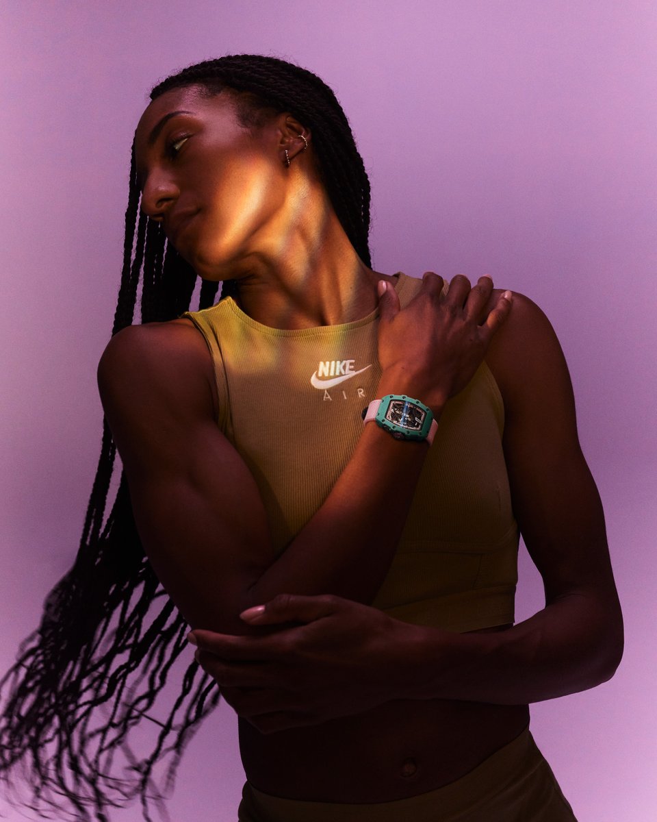 Richard_Mille's tweet photo. .@thiam_nafi  two-time Olympic in the heptathlon, undertakes superhuman preparation to meet the challenge of this discipline. The wide range of skills means she has to be adaptable to any situation, a quality that inspired the design of the new RM 07-04 Automatic Sport. https://t.co/vKDbZVEq6G
