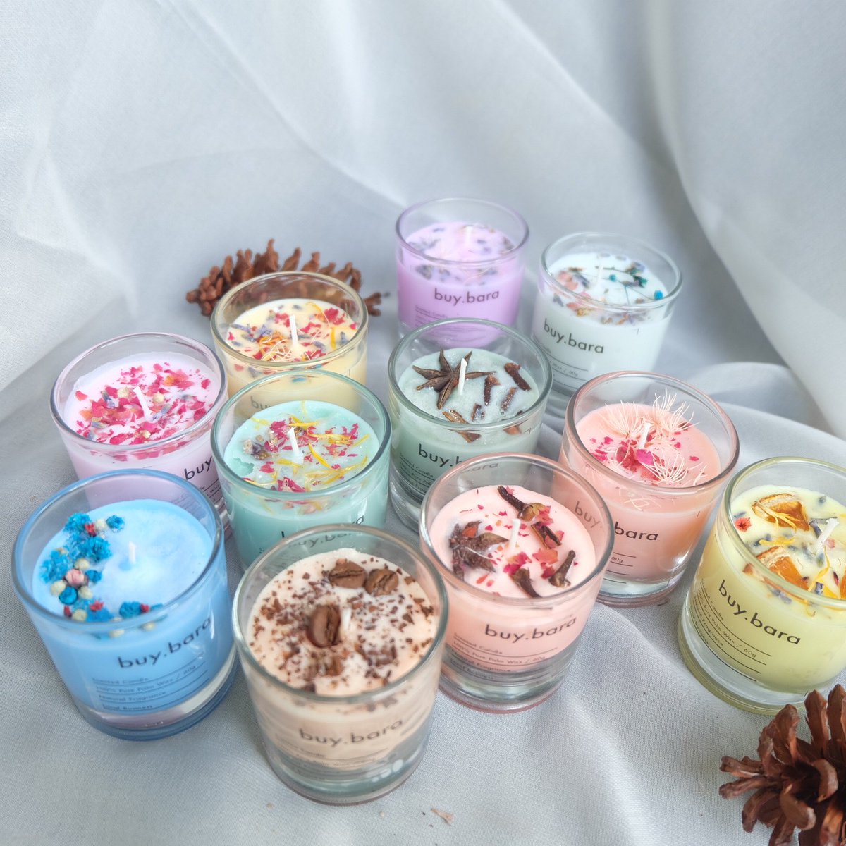 Jual scented candle with dried flower🦋 tweet media