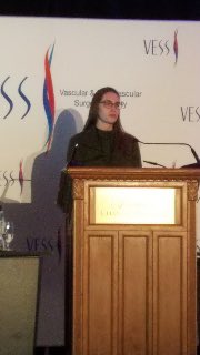 Dr Stephanie Rakestraw presenting her vascular research on Differences in Long-Term Outcomes in End-Stage Kidney Disease Patients with Chronic Limb-Threatening Ischemia in Whistler, BC #VESS2023 <a href="/AWBeckMD/">Adam W. Beck</a> <a href="/UABSurgery/">UAB Surgery</a> <a href="/LoupesLoveMD/">Danielle Sutzko</a> <a href="/HawkeyeBJP/">Benjamin Pearce</a>