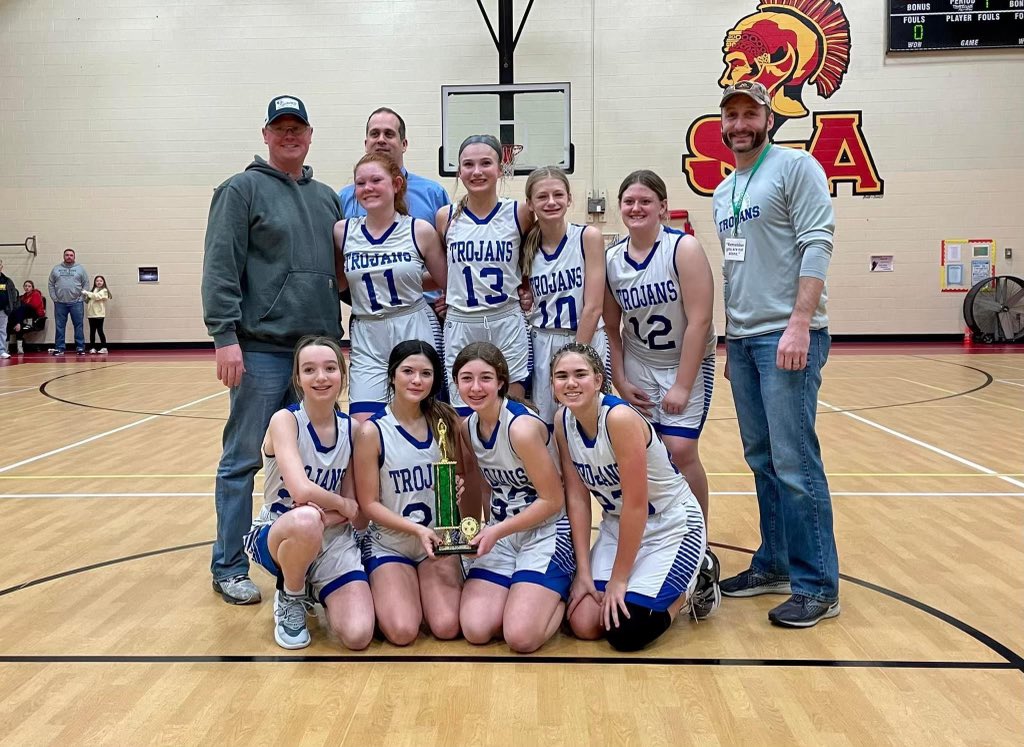 Congrats to the 7th grade Lady Trojans and future Blue Devils on their championship win today! <a href="/Careygirlsbball/">Carey Girls Basketball</a>