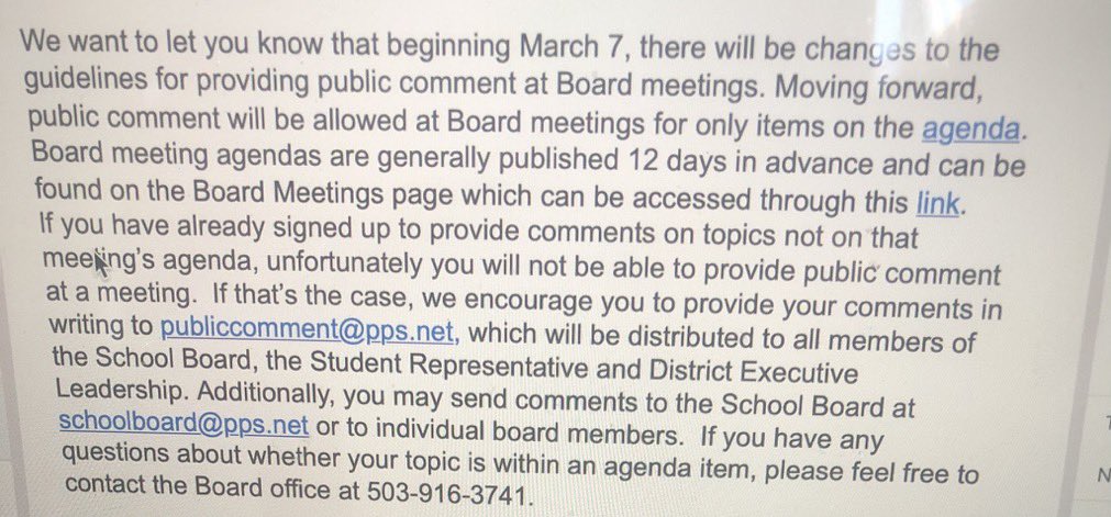 This sounds like a change in board policy. Can you clarify when and where this was voted on?