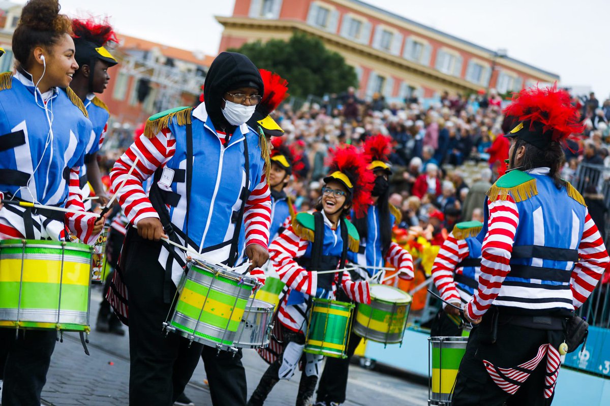 anthony_borre's tweet photo. Fort du succès rencontré l'année dernière, la @VilledeNice a donné, une nouvelle fois, l'opportunité à des jeunes Niçois de participer au @NiceCarnaval en rejoignant le groupe de percussions 🥁

#Carnaval #Nice06 https://t.co/XCihAFST5R