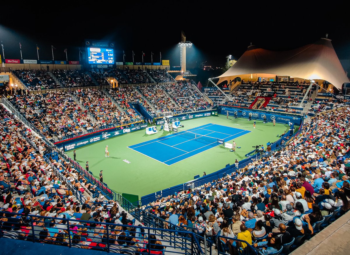 Dubai Tennis Champs on X: Saturday night under the lights