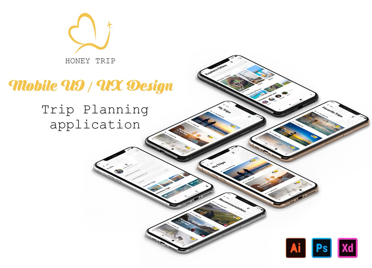 AsmaaYazouri's tweet image. Hello Everyone 
My UI UX Designer for travel Application 
Honey Trip Travel App
#uiuxdesign #user_experience_design #user_interface_design