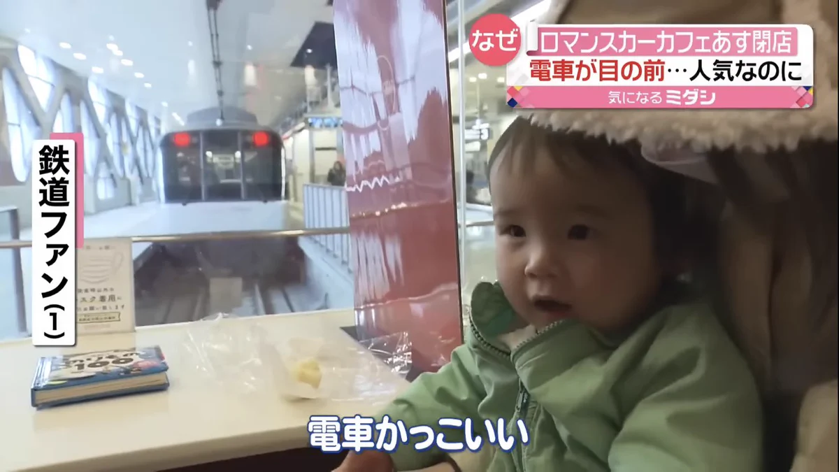 鉄道ファン(1)のテロップにツボる！？大人顔負けの鉄道ファン1歳。