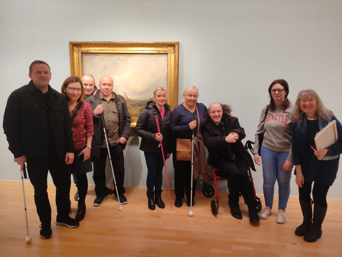 Can #blind & #PartiallySighted people appreciate art?

Definitely!

Today Merseyside Sight Loss Council visited @tateliverpool where they enjoyed an #AudioDescribed exhibition of Turner’s ‘Power of the Sea’ thanks to @MindsEyeArts & Ed Williams