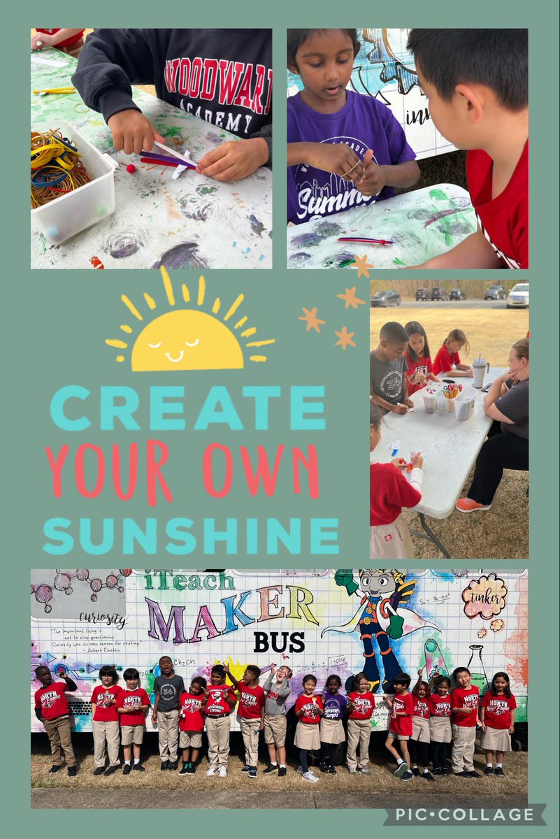 samantha_iTeach's tweet photo. ☀️🚍What a great way to start the weekend with an awesome @iteachmakerbus event at Woodward North Elementary! #makerbus #STEMeducation #create #makers #inhousefieldtrip #mobilelearning https://t.co/calrypcWyk