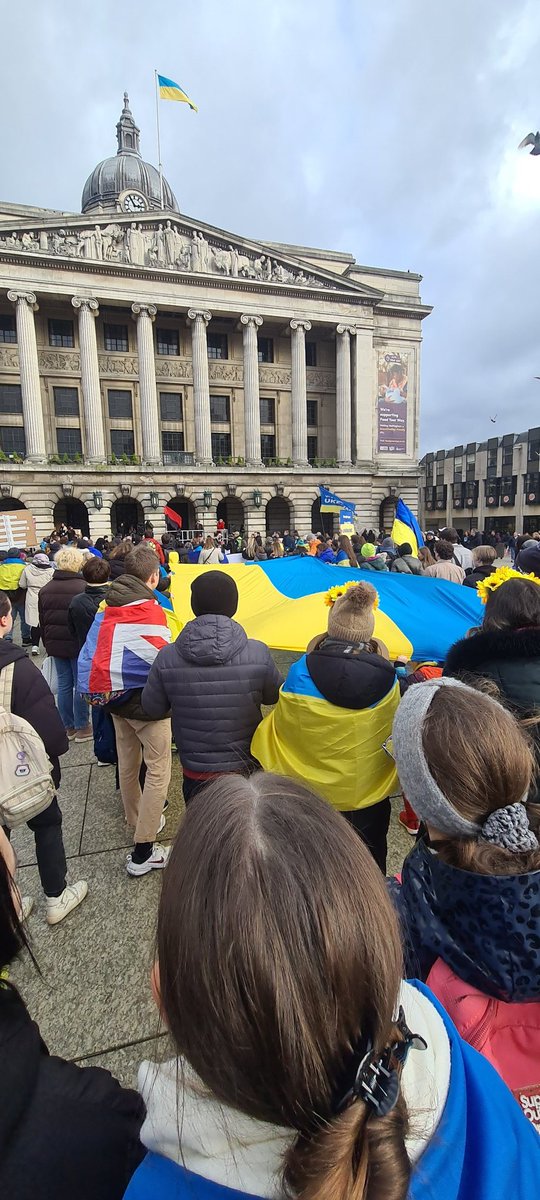 winker_watson's tweet photo. Today in #Nottingham
Great turnout in slab square standing with the people of Ukraine 🇺🇦
#PutinDoFuckOff https://t.co/YeKm1EXmeN