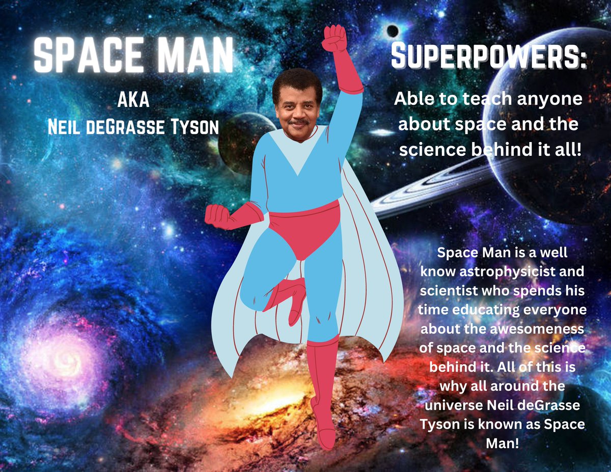NeelH_nthc's tweet photo. This #BlackHistoryMonth we at @NewTechCoppell are celebrating our superheroes! My superhero Neil deGrasse Tyson helps everyone learn about our universe and the science behind it. Who's your superhero?
@Bence_EDU #NTHCinspire https://t.co/c7qEGUwlAj