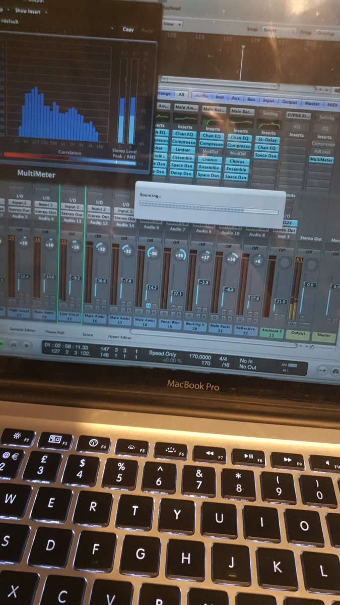 monicaslast's tweet photo. Evidence... starting to bounce final mixes ready for mastering... #mlp2023 #gothmusic #ukgoth https://t.co/84miG1gwoS