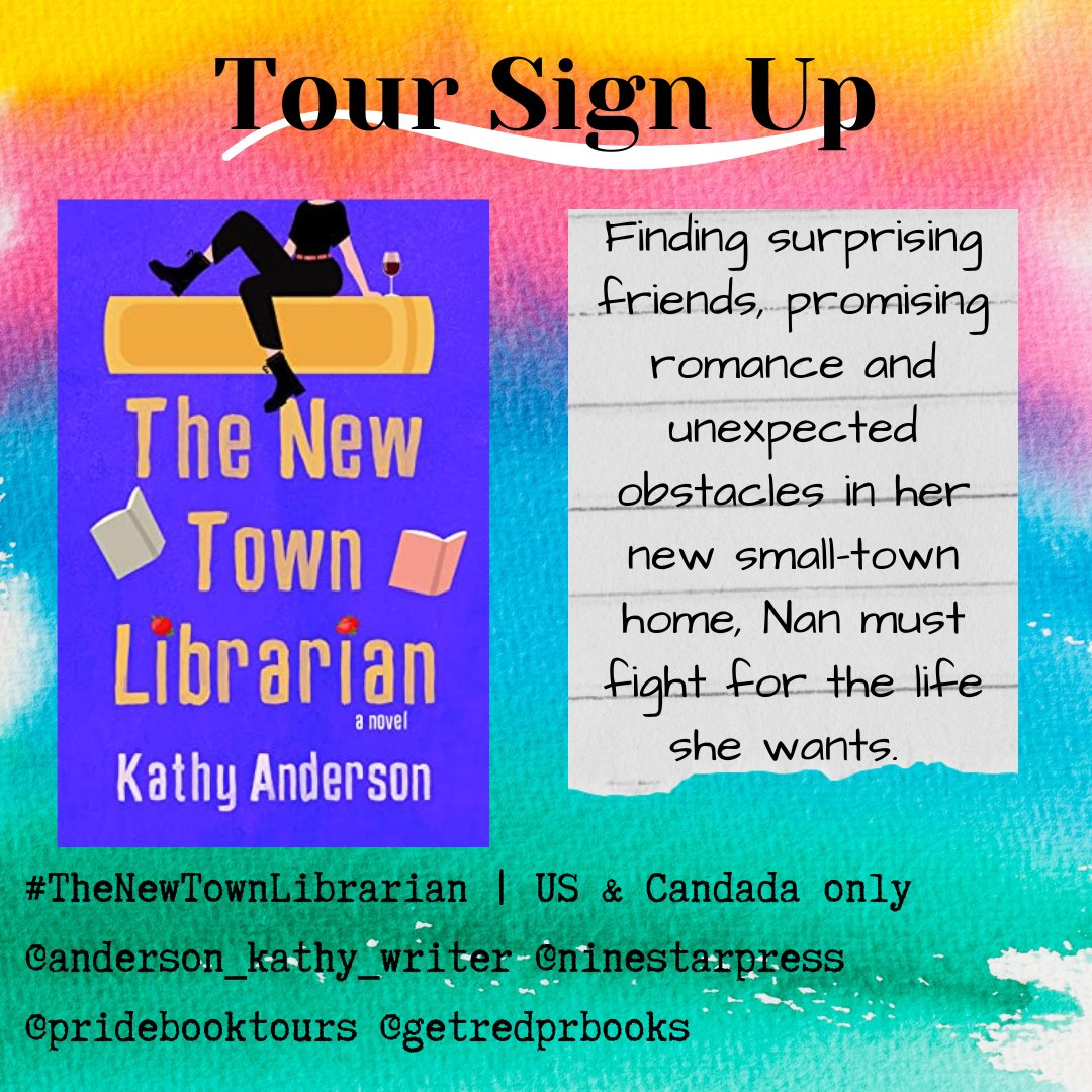 pridebooktours's tweet photo. A humorous, unique novel about a middle-aged lesbian librarian looking for happiness in the tiny hamlet of Pinetree, southern New Jersey. THE NEW TOWN LIBRARIAN is a life changing adventure, a coming-of-age, an irreverent, moving debut. @getredpr! 
https://t.co/O4i9pwGGt0 https://t.co/jcRVfo1Te8
