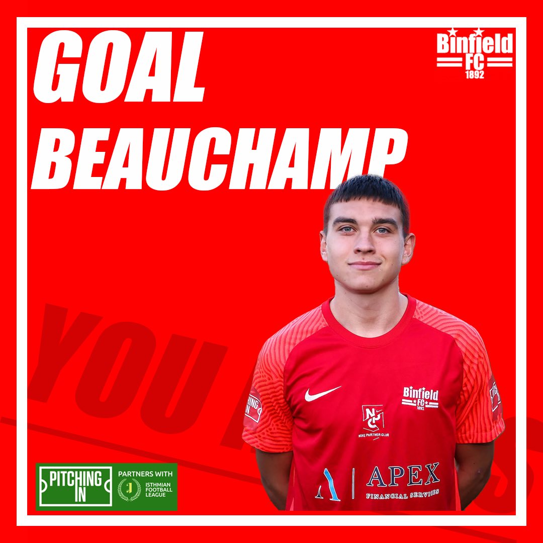 90+’ ⏰  

Goal for Binfield. Beauchamp is brave and gets his head on the end of Pagliaroli’s cross

🔴 1-2 🟡