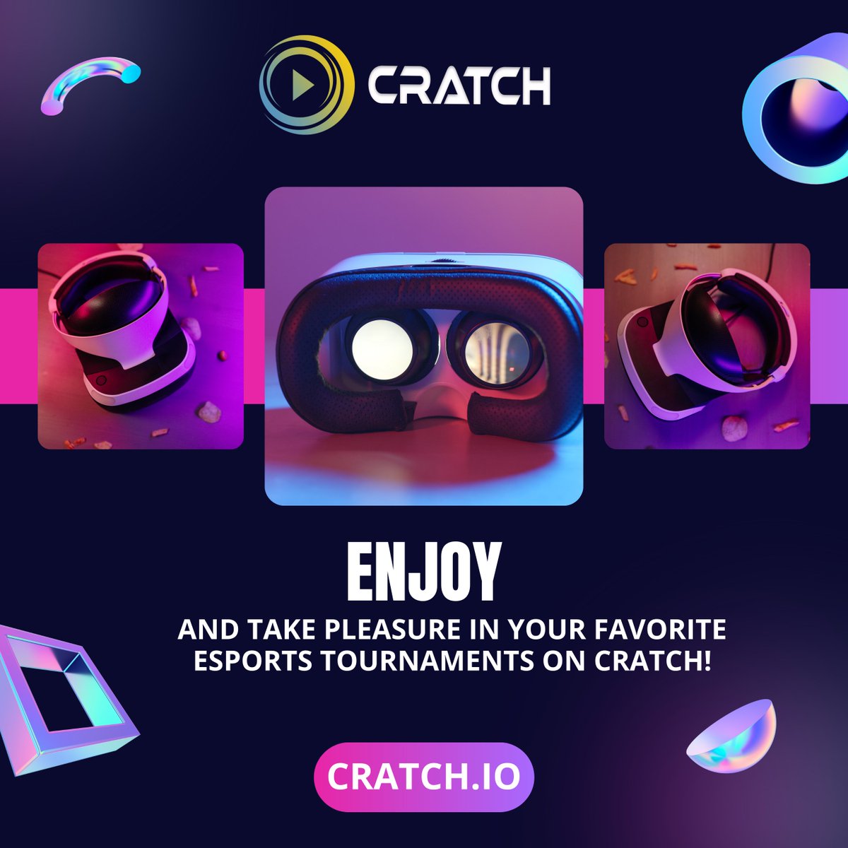 "Enjoy and take pleasure in your favorite esports tournaments on Cratch!

On Cratch, fans of Play 2 Earn &amp; Esports may participate in, watch, and enjoy their favorite esports events. Join Cratch's Watch and Earn program to earn rewards in $CRTC tokens."

#Metaverse, #media,