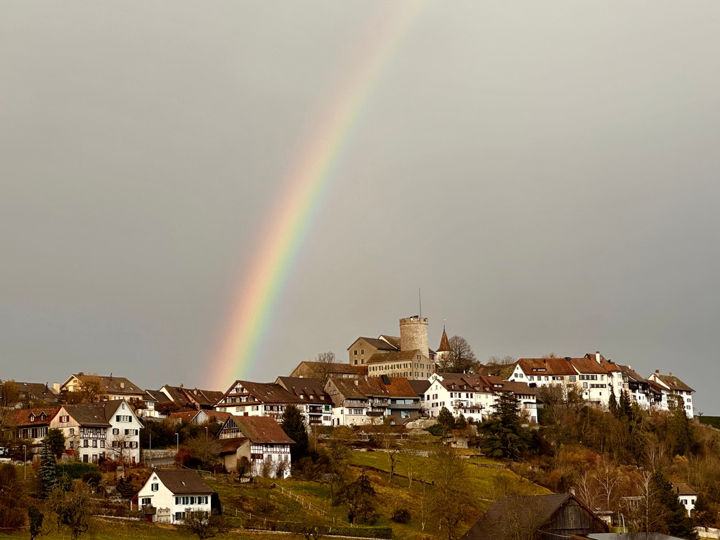 ChristianSchlat's tweet photo. Irgendwo muss sie sein, die Sonne 😎 🌈

#Regenbogen #rainbow #Regensberg #Wehntal #Biketour https://t.co/6tDxNEavEC