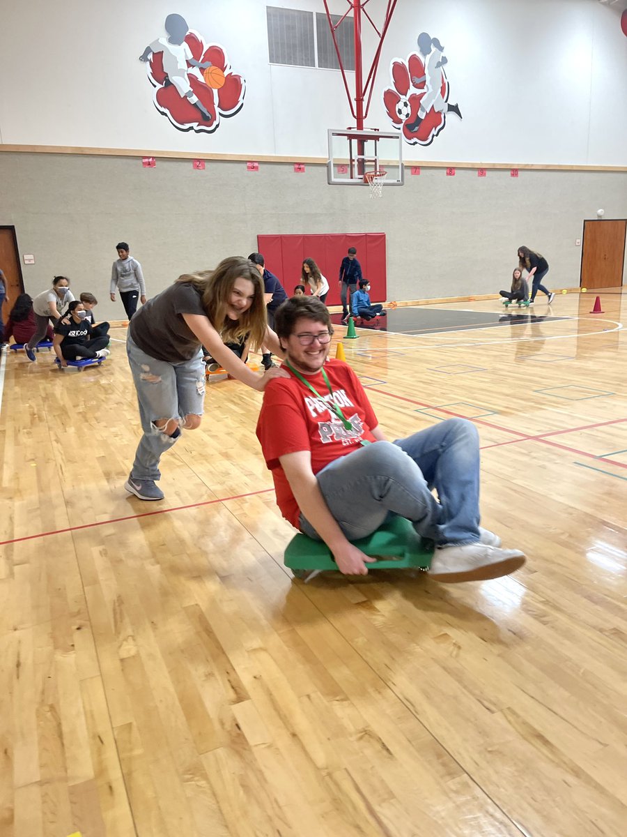 Scooters are fun and definitely a workout. Look at this teacher even joining in on the fun!  

#ThePrestonPride #HearUsRoar