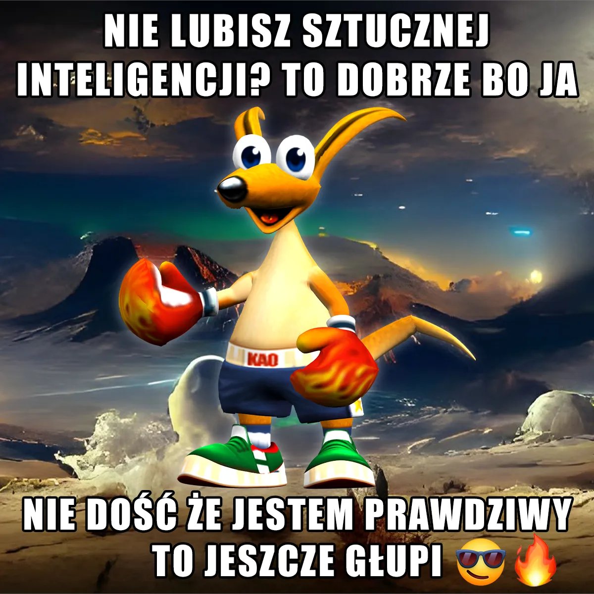 KaoPej's tweet photo. JEBAC AI TYLKO ORGANICZNA GŁUPOTA https://t.co/cidSxdvLQq