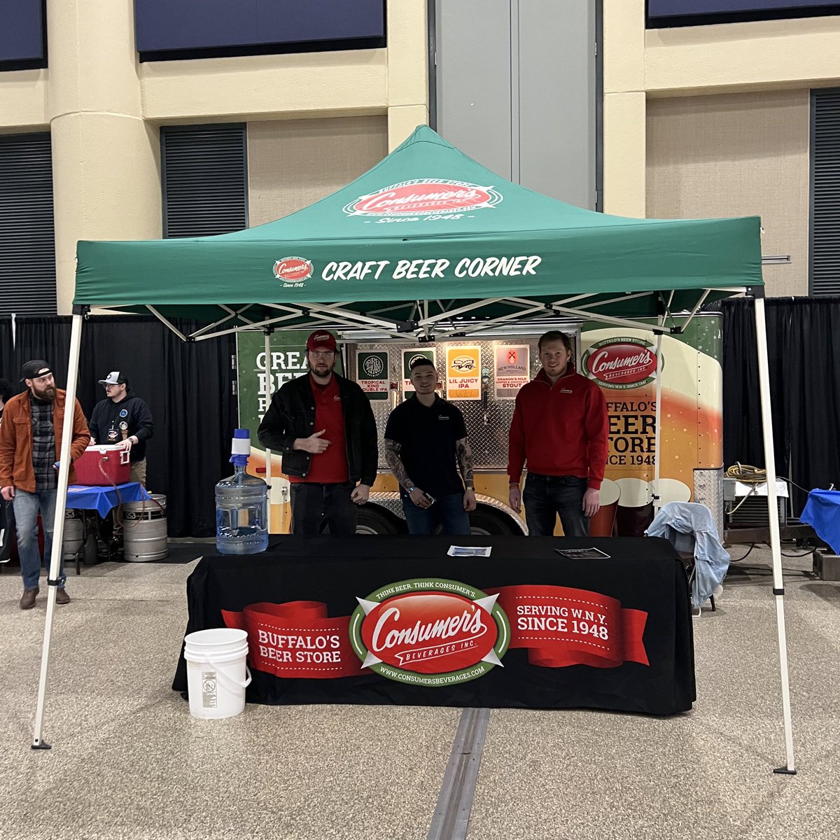 ConsumersBeer's tweet photo. We’re at Buffalo on Tap all day today! Stop by our tent! 🍻 https://t.co/diwHLnn2wT