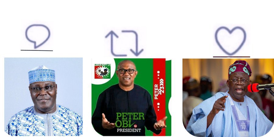 Eysam01's tweet photo. Lets go...

LP and APC #NigeriaDecides2023 #NigerianElections2023  North https://t.co/Qlw1pFrjoW