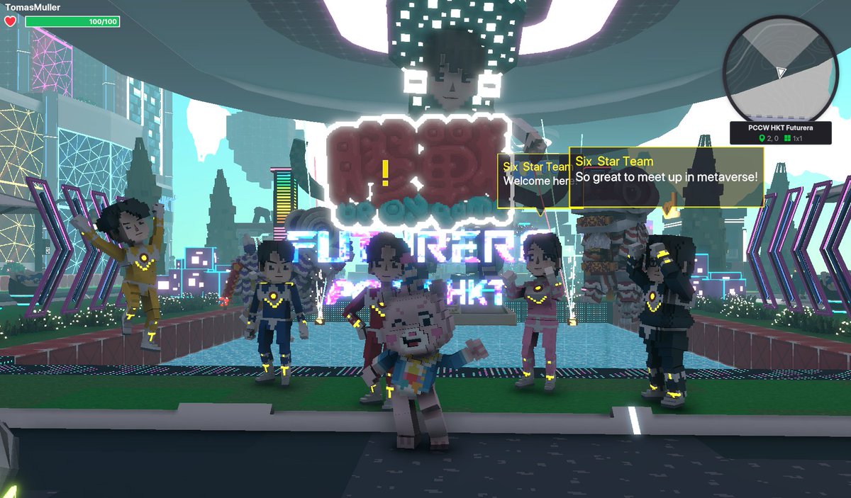 TomasMu05885113's tweet photo. @TheSandboxGame I found the Star Team in PCCW HKT Futurera! 🎮 #LunarNewYearTSB https://t.co/zftGeP0x51