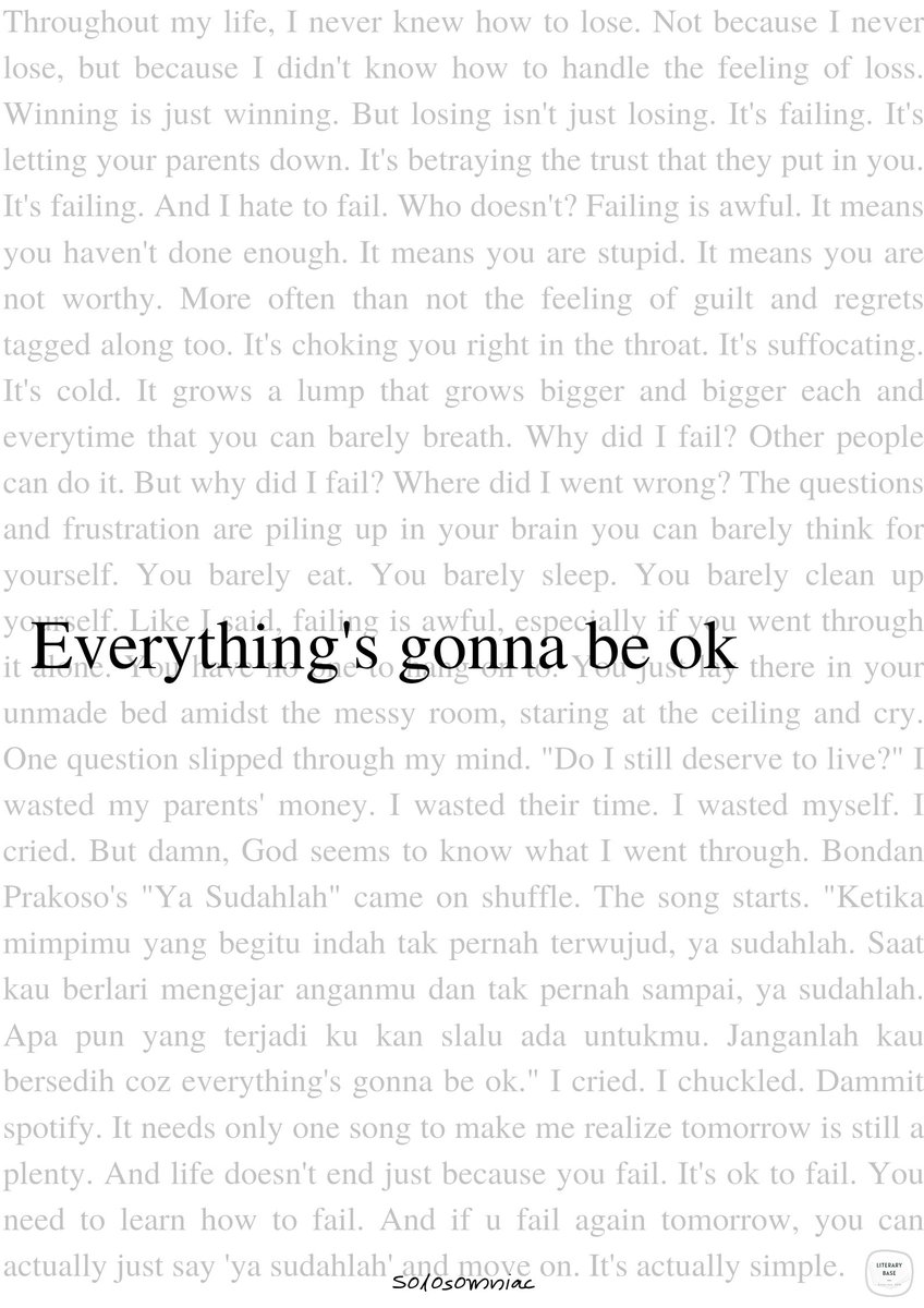 literarybase's tweet image. Karya - everything's gonna be ok