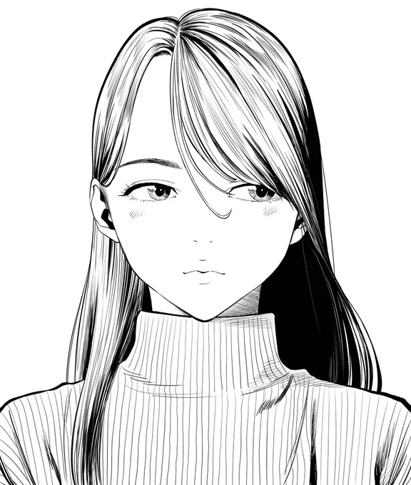 ニットの女の子 