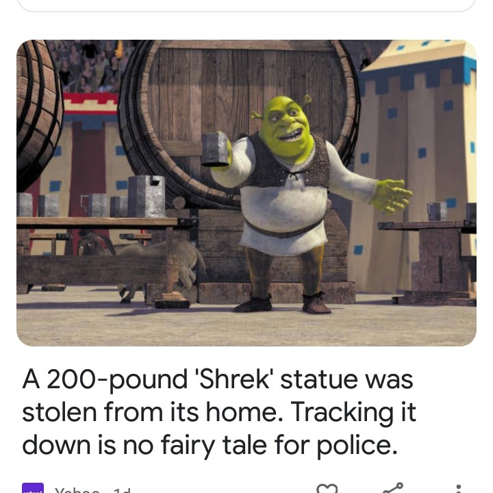 crowsstone1's tweet photo. #shrek I think it was Lord Farquaard who stole it 😂😂😂 https://t.co/bDdjdJHLra