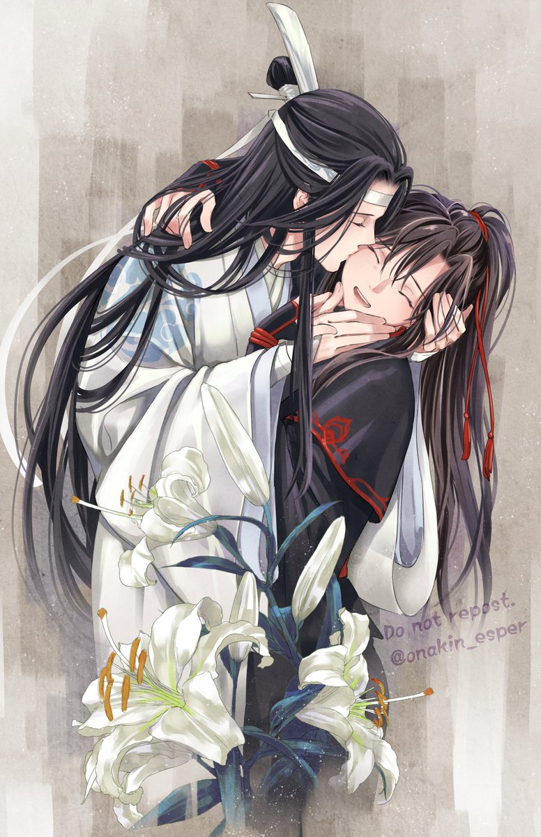 忘羨「#忘羨 #MDZS 接吻」|ちひろ🐰繁忙期のイラスト