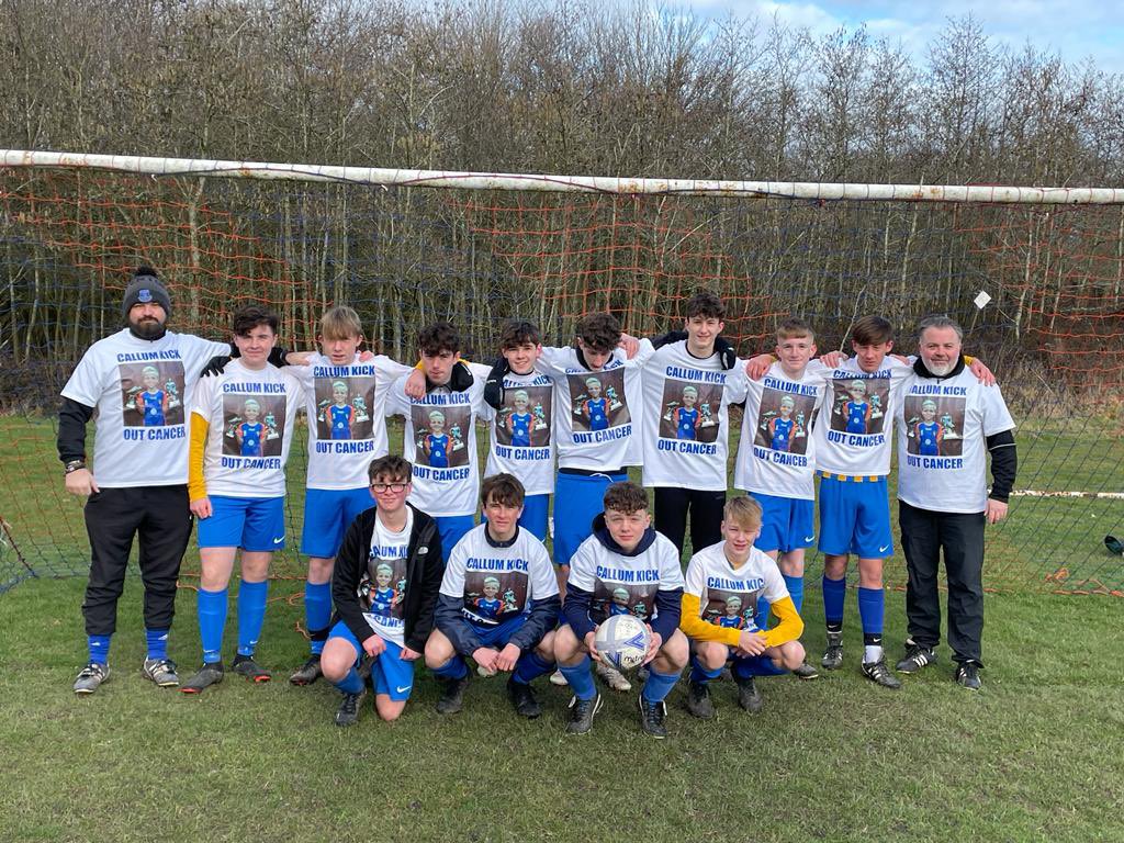 Igsmltd's tweet photo. #kickcallumscancer the boys doing it for Calum👍 his team Weston Point Phoenix won 1-0 today we are with you mate @WestonPointJFC https://t.co/1kN05Z1GP6