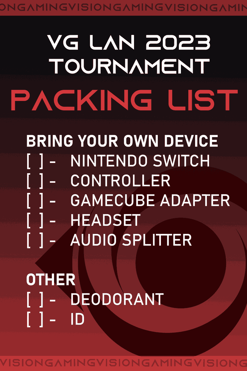 Don't forget! It's the last weekend before the amazing VG LAN in Olten! 🔥👀

We have a sweet venue with tournaments like #MarioKart #Smash Singles and Doubles, #Tetris and ROCK, PAPER, SCISSORS! 🤪

Bring your best strats with you and invite your friends to beat them too! 😎