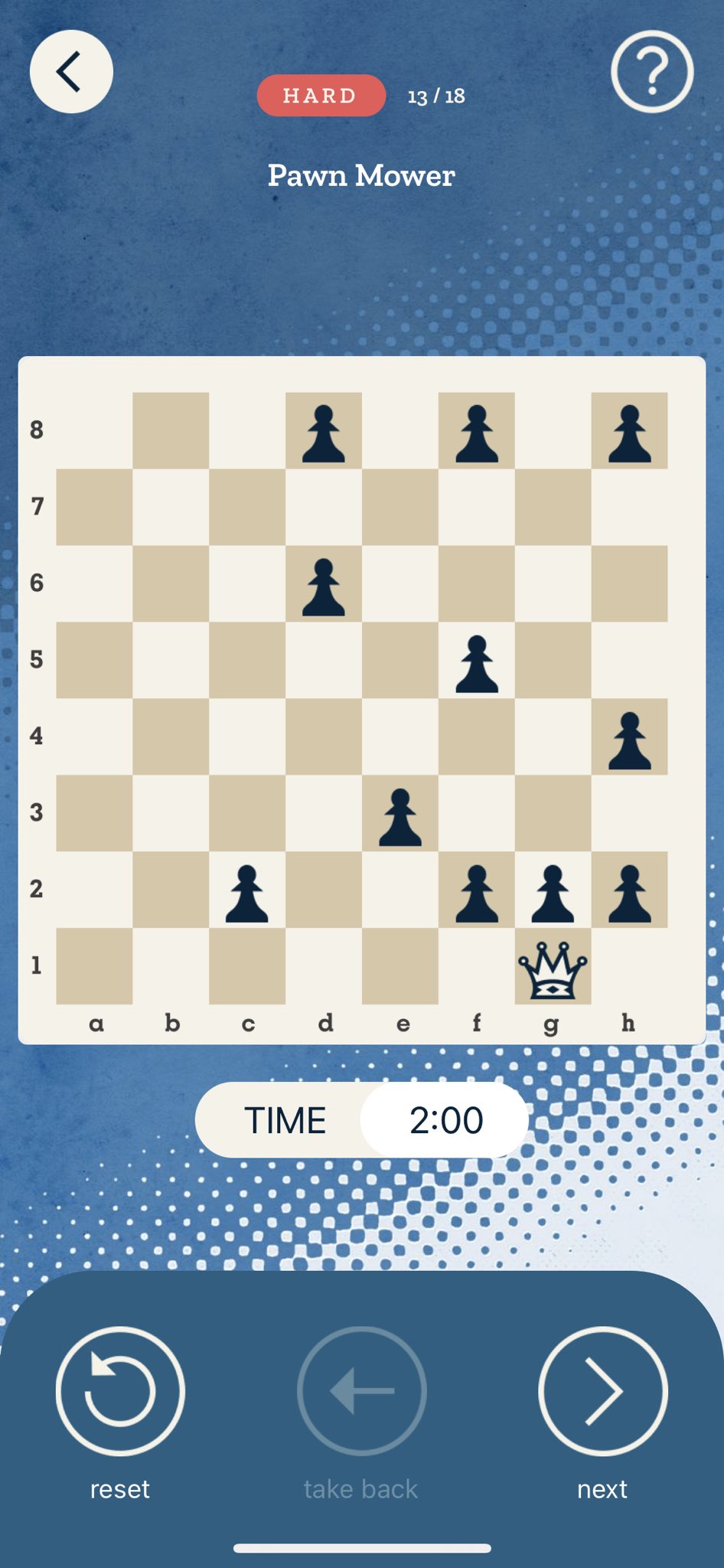 Maurice Ashley on X: Visualization training: How can the queen capture all  11 pawns in exactly 11 moves? The pawns do not move or protect each other.  (From my app Maurice Ashley