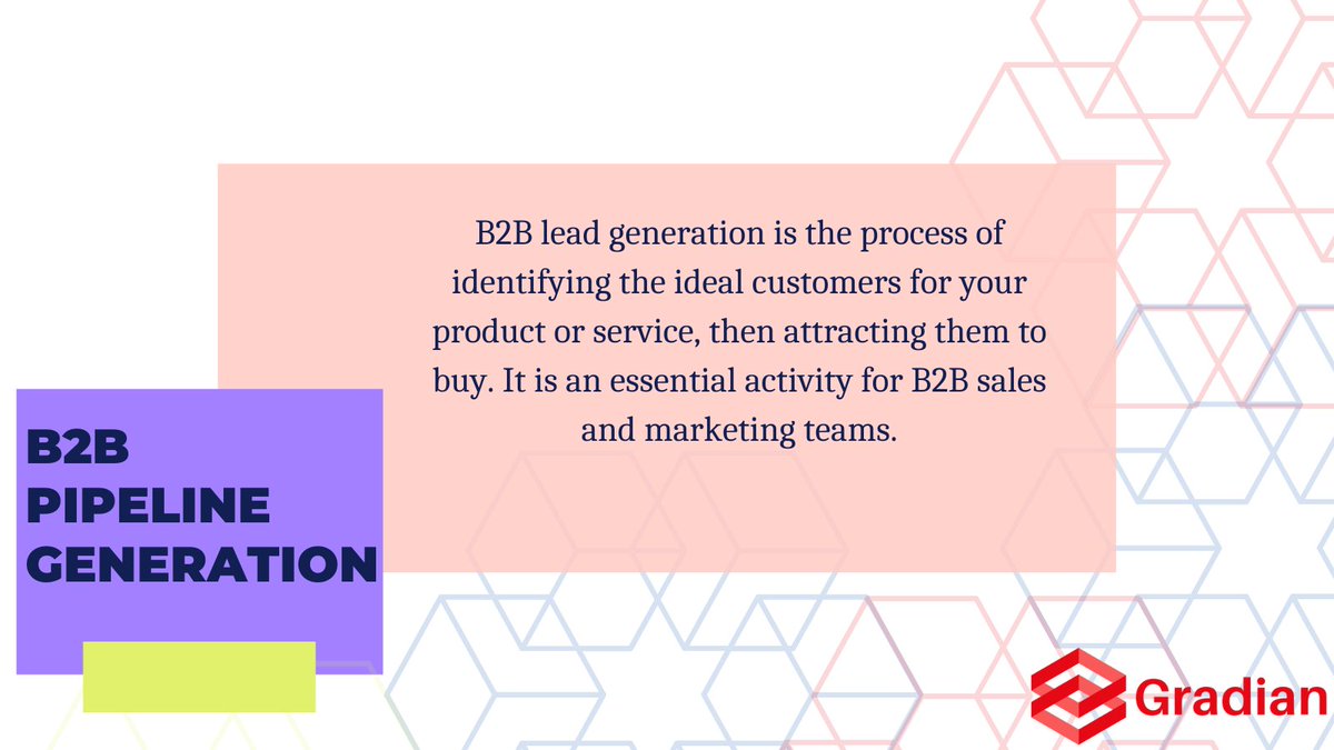 GradianLabs's tweet photo. B2B pipeline generation is a challenge. Finding the perfect potential customer can vex even the most experienced marketing or sales professionals.
#b2b #leadgeeration #gradianlabs https://t.co/ou1nn6fTCd