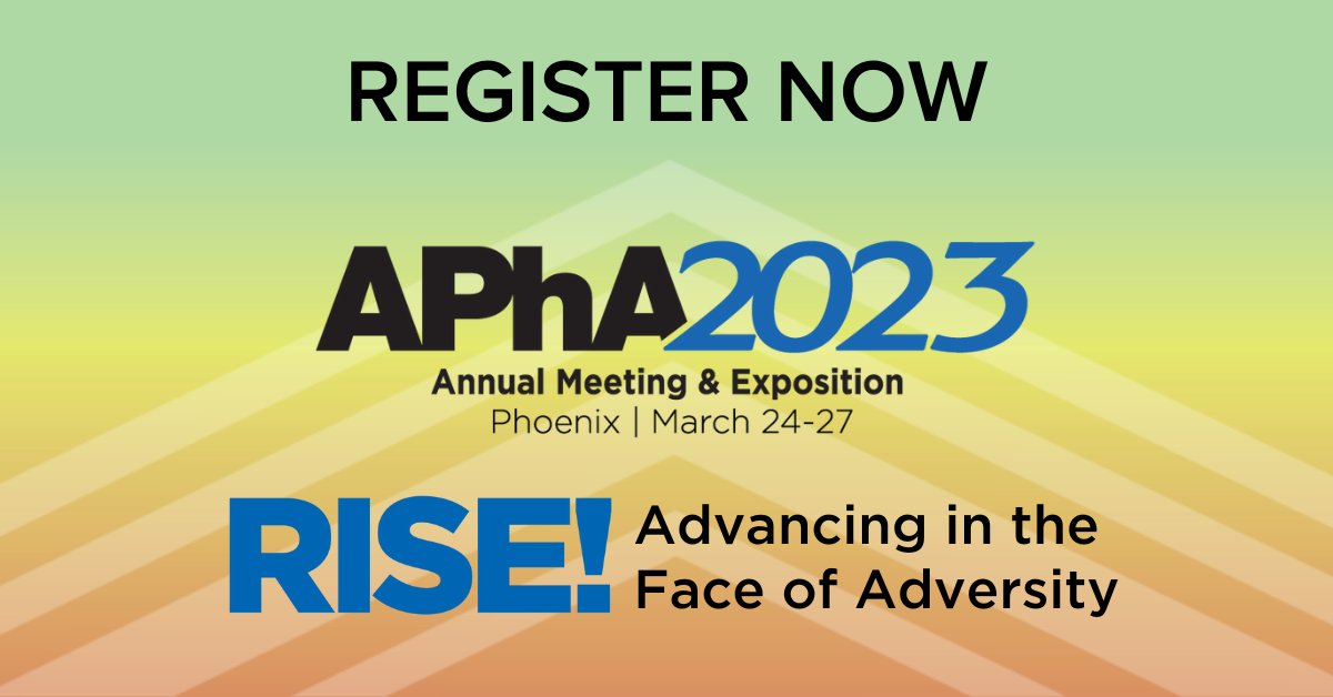 The countdown is on to @pharmacists 2023 Annual Meeting & Exposition in Phoenix March 24–27! Help shape the future of of the industry during this pivotal moment in pharmacy history! Register now: aphameeting.pharmacist.com/?utm_campaign=… #APhA2023 #pharmacy #pharmacist #patientaccess