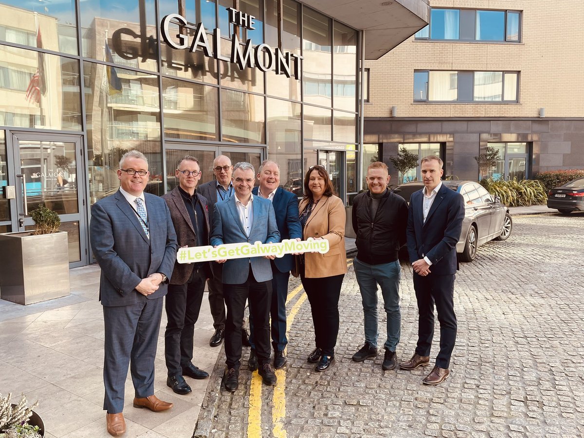 KennethDeery's tweet photo. Excellent meeting with Min. @daracalleary Min. @AnneRabbitte Sen. @olliecrowe_ie &amp; Cllr. @AlanCheeversFF on transport in Galway. @GalwayChamber very clear on the ambitions &amp; asks of business leaders. Welcome the support of @fiannafailparty on funding &amp; delivery! https://t.co/yIqned2M2F