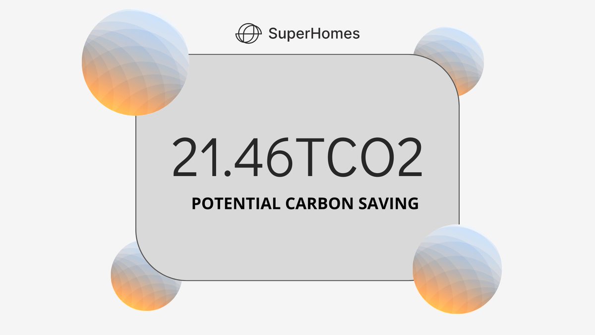 In January, the SuperHomes Team completed 7 Whole House Assessments! If these plans are followed and all measures are installed, the potential carbon saving is 21.46tCO2! 🌍 #homeretrofit #climatechange