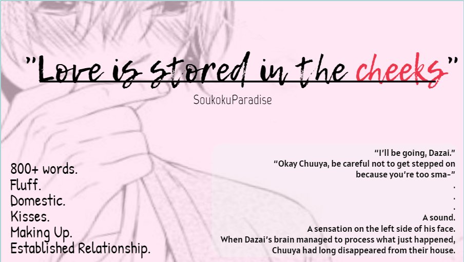 #skkfluffwk23 Free day 😊☺️
Happy 5 years of Soukoku Fluff Week!
archiveofourown.org/works/45317986/