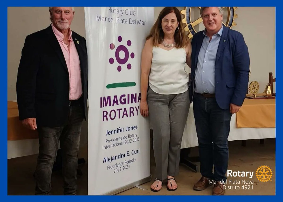 RCMDPNova's tweet photo. Acompañamos al RC del Mar en la celebración de su 4° aniversario.
Felicidades!!! 🥂✨

#Rotary #Distrito4921
#somosrcmdpnova #imaginarotary💜💚
@fernandorizzi1 @pabloarauz https://t.co/3WdoZt3QTp