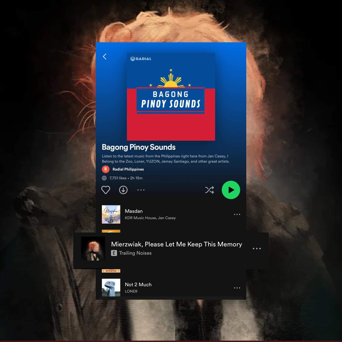 Thank you, Radial Philippines for adding our latest single, "Mierzwiak, Please Let Me Keep This Memory" in your playlist, Bagong Pinoy Sounds.

Continue streaming our song on Spotify and other streaming platforms!

Bagong Pinoy Sounds Playlist: open.spotify.com/playlist/2J1Rg…