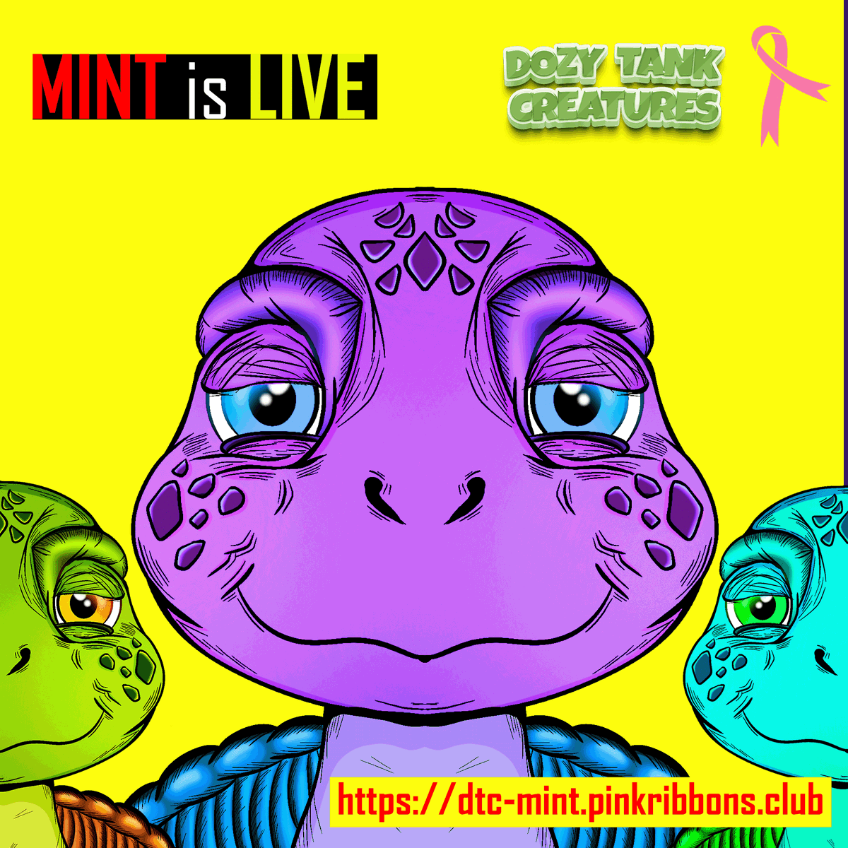 pinkribbonsclub's tweet photo. Join the fight 👊 against breast cancer and show your support 🎗 by minting a unique #DozyTankCreatures NFT at

https://t.co/Sr88tauoFJ. 

Every mint helps fund cancer research. 
Make a difference today. 🎗

#BreastCancerAwareness #PinkRibbonsClub #CharityNFTs #BlockchainForGood https://t.co/fY3OsFmGKg