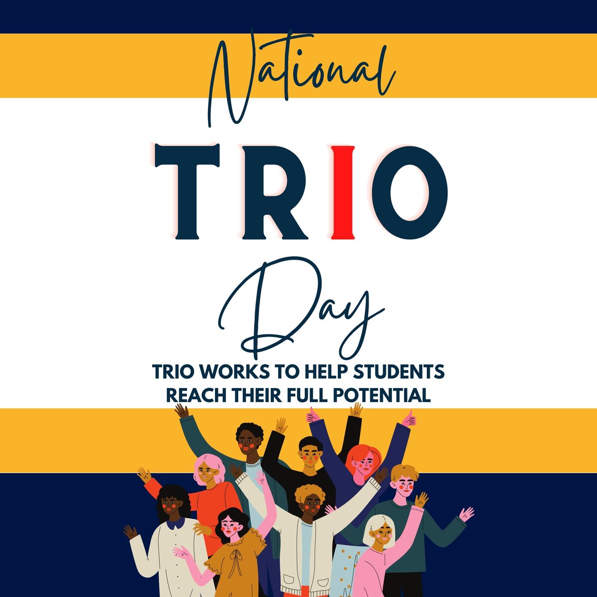 trioarmstrong's tweet photo. Happy National TRIO DAY!
#NationalTRIODay #TRIO2023 #TRIOEagles #HailSouthern #ArmstrongCampus #TRIOStudentSupportServices https://t.co/nU6R50KKkw