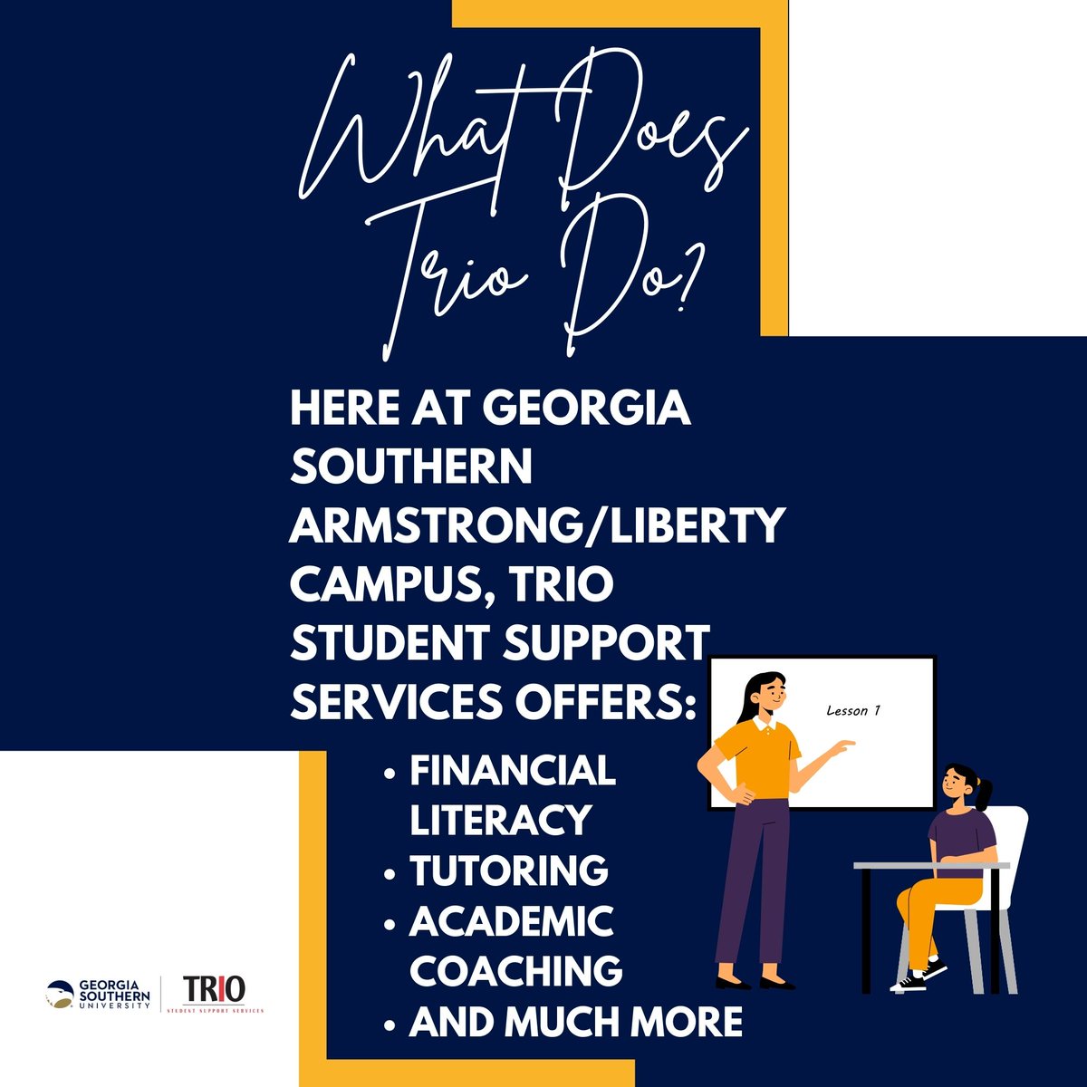 trioarmstrong's tweet photo. Happy National TRIO DAY!
#NationalTRIODay #TRIO2023 #TRIOEagles #HailSouthern #ArmstrongCampus #TRIOStudentSupportServices https://t.co/nU6R50KKkw