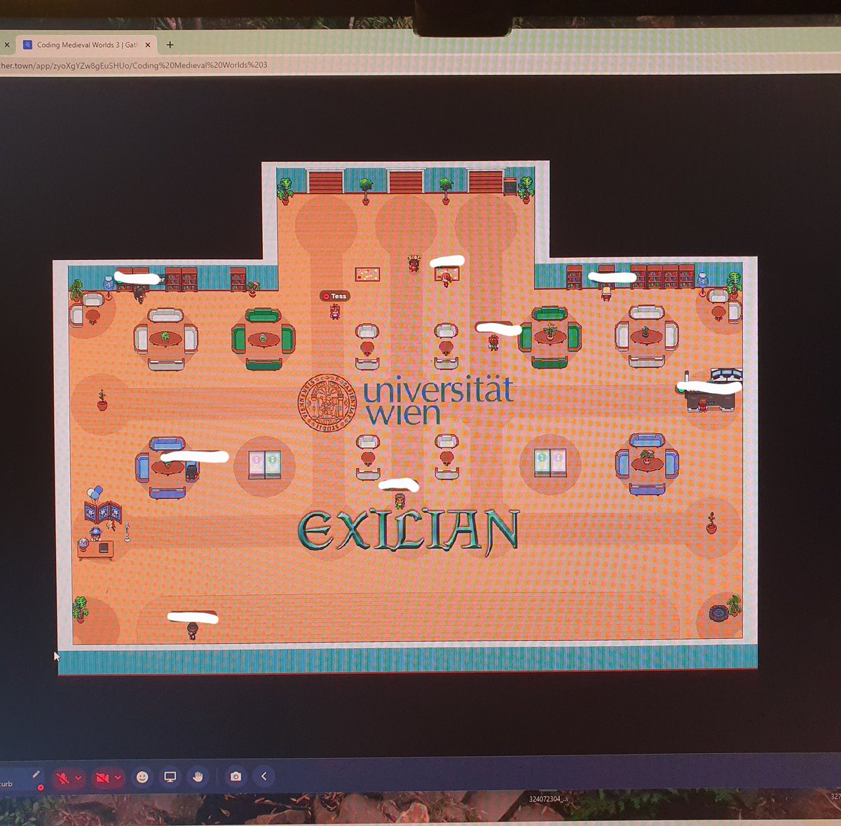 #cmw2023 coding medieval worlds 3 is using gather town this year and its only been an hour but this is hands down the coolest platform i've experienced for a conference