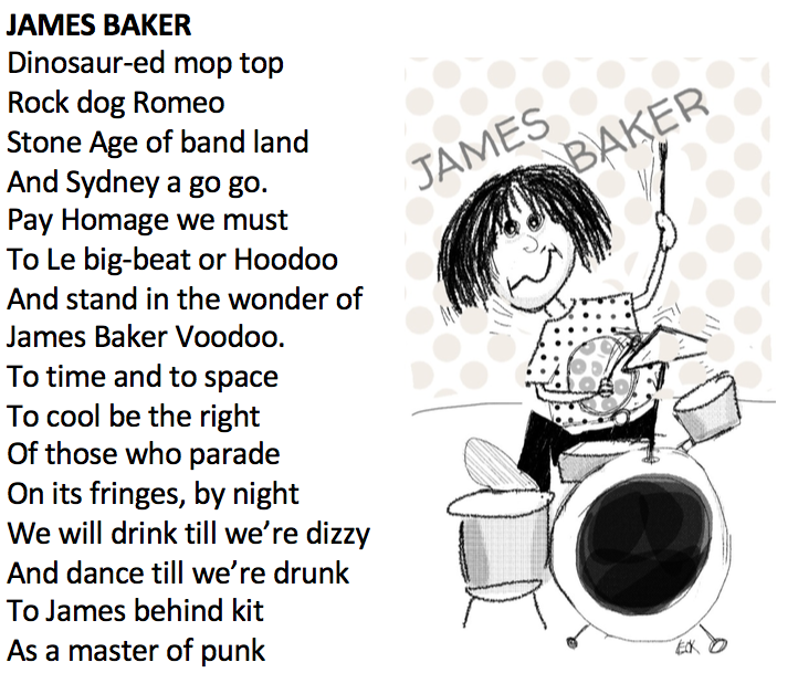 YepYepNup's tweet photo. James Baker's punk pedigree extends from #theVictims, #theScientists, #HoodooGurus, #JamesBakerExperience, #BeastsofBourbon and the #Dubrovniks. A showman of the Australian punk.  #PoptoPostPunkPast https://t.co/ivCcKvPu02