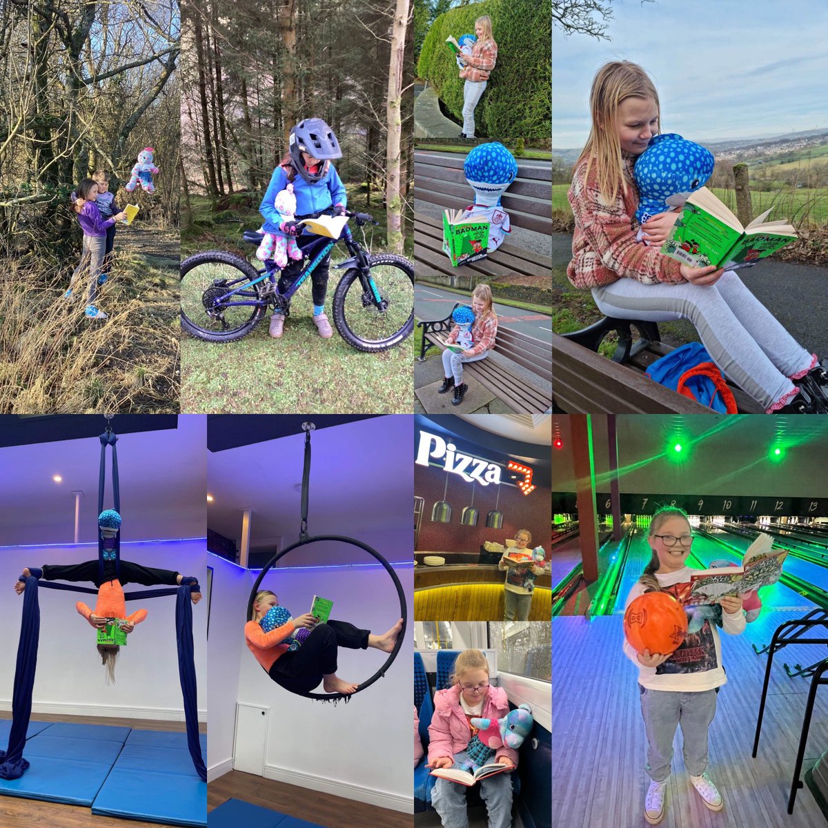 Holytrinityrc's tweet photo. Class 4 have been ‘Diving into Reading’ with their class reading buddies: Olive, Doris, Sidney, Sylvia, Percy and Winston. They are reading in different and fun places and inspiring their younger siblings to read. #readingbuddies #diveintoreading #readingforpleasure 📚 https://t.co/6Nc9EZIaiX