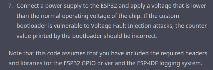 How to determine if the #ESP32 SoC is vulnerable to Voltage Fault Injection? It makes sense to us!

#HardwareHacking #FI #FaultInjection #ChatGPT