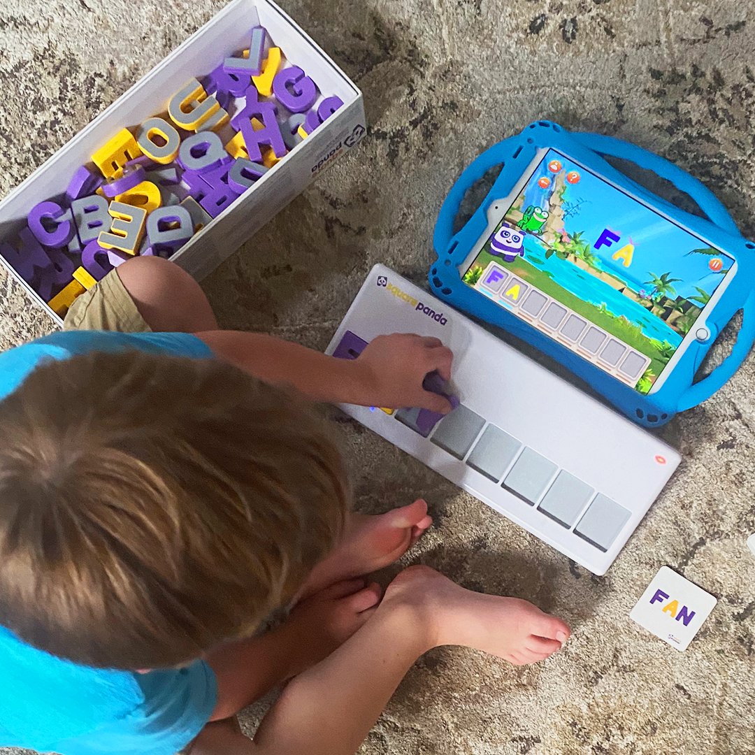 SquarePandaEdu's tweet photo. The Square Panda Playset is a great starting point for your beginning reader! 📚 Your student/child will engage in multisensory learning by using the Smart Letters with the playset 🔤
#educationresource #teachingreading #literacytechnology https://t.co/LhTc774xTM