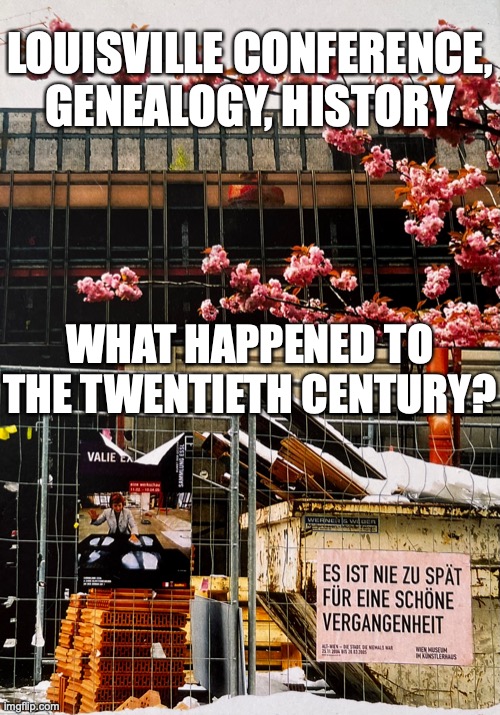 Louisville Conference, Genealogy &amp; History, Saturday, 2/25, @ 3:45 Room (Humanities 121), chairing a round-table on #LouisvilleConference on Lit and Cult after 1900 on its 50th anniversary - with Alan Golding, Thomas Byers, David Anderson, and Suzette Henke.