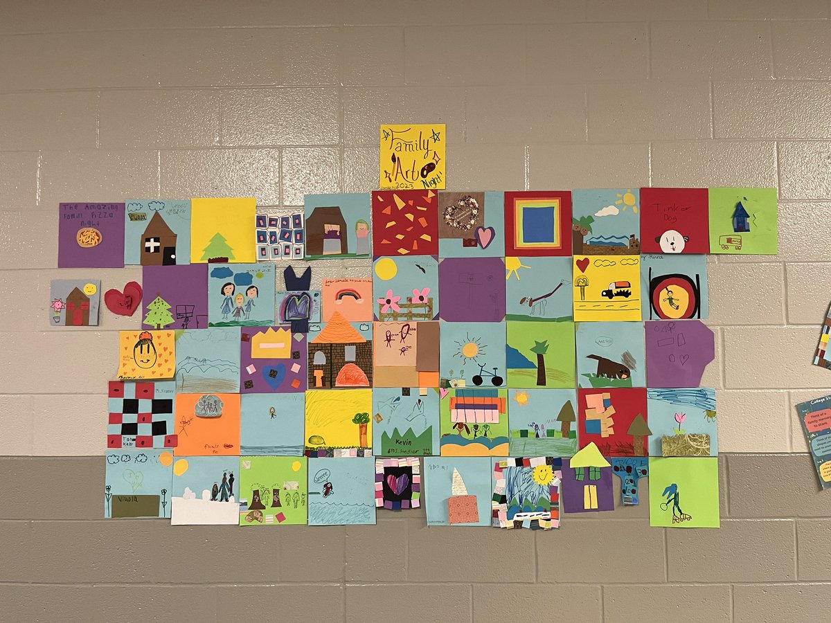 RSEsmART's tweet photo. More pictures from 3-5 Family Art night! This is the collage station. @RSEart_MrsGroce @RSELions @RCSArts https://t.co/0nJac3tQJo