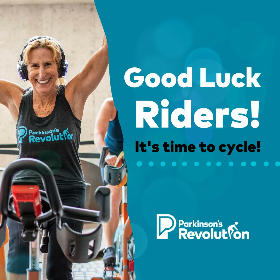 ParkinsonDotOrg's tweet photo. The day is finally here! Parkinson's Revolution 2023 is happening in indoor cycling studios across the nation and virtually at home TODAY! We want to wish all of our riders and participants GOOD LUCK and have FUN during your ride today! LET'S RIDE! 💙 https://t.co/IesNAEfmR9