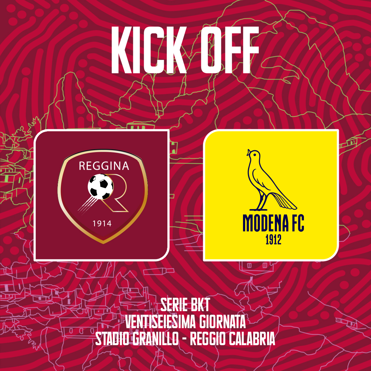 Reggina_1914's tweet photo. KICK OFF 🚦

Inizia #RegginaModena! 🔥 

#NelCuoreUnaBandiera 🇱🇻 https://t.co/o8HDJrE2SG
